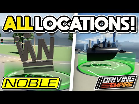 *ALL* Build a CAR NOBLE EVENT LOCATIONS in Driving Empire!! 