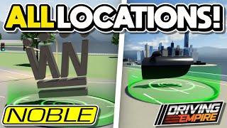 *ALL* Build a CAR NOBLE EVENT LOCATIONS in Driving Empire!! | NOBLE Event!! screenshot 2