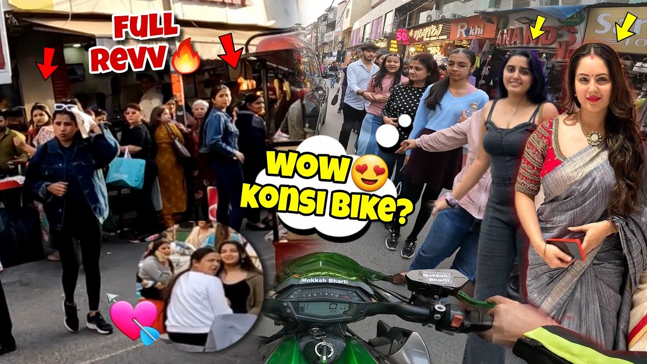 College Girls Reaction On Full Revv Z1000💘 Cute Girls Reactions 😍 #kawasaki #z1000