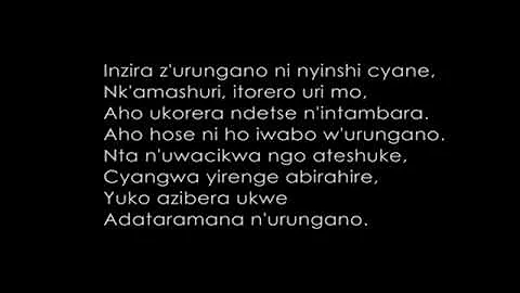 Urungano lyrics | Rugamba Sipiriyani - Amasimbi n' Amakombe 1979 | Rwanda | Karahanyuze