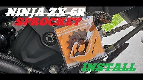 KAWASAKI ZX6R 2019 - 2023 CHAIN AND SPROCKET { BETTER THAN O.E.M. }