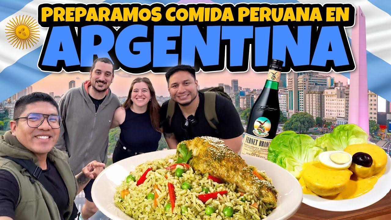 COCINAMOS EN ARGENTINA  ARROZ  CON POLLO | Argentinos prueban comida Peruana🇦🇷