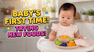 Baby Food ASMR Eating Oatmeal, Strawberry Yogurt & Banana Puree | Soft Spoon Feeding Sounds screenshot 1