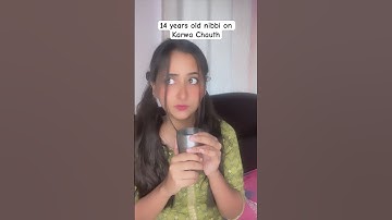 14 years old nibbi on Karwa Chauth #funnyshorts #ytshorts #shorts
