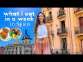 what i eat in a week in Barcelona | tapas mukbang, glowing up & going to cafes alone