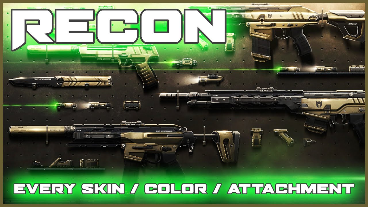 Every Recon Skin + Color + Attachment NEW VALORANT SKINS Recon Bundle