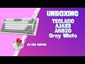 Teclado Ajazz AK820 GREY WHITE - UNBOXING