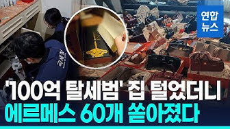 Thumbnail for '100억 체납' 집 털었더니…거실 가득 에르메스 가방 60점 / 연합뉴스 (Yonhapnews)