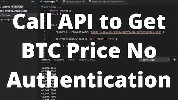 How to Get Price of Bitcoin with API in Python WITHOUT Authentication and Free - Python How To