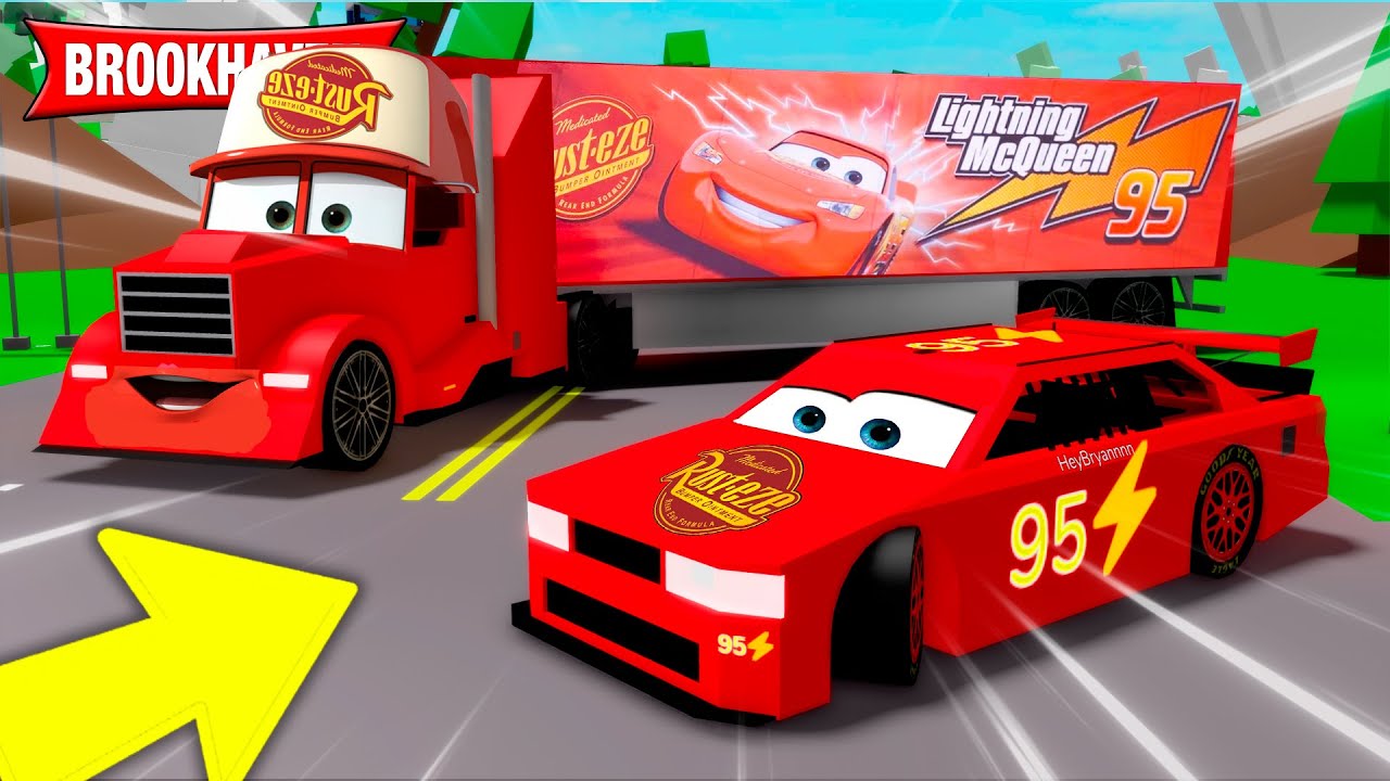 HOW TO MAKE LIGHTNING MCQUEEN IN BROOKHAVEN 😎