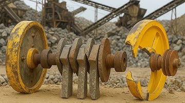 Inside the Factory: How Lathe Experts Rebuilt a Completely Broken Stone Crusher Shaft & Rotor Plates