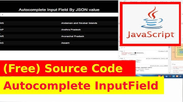 8th Javascript Project - JSON file Autocomplete inputfield Tutorial with Source Code