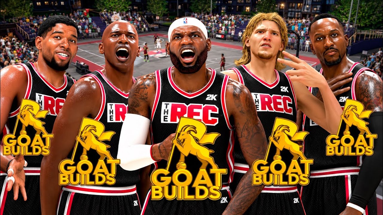 THE POWER OF 5 GOAT BUILDS ON 1 REC TEAM...
