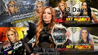 Becky Lynch NXT Women's Championship Defenses