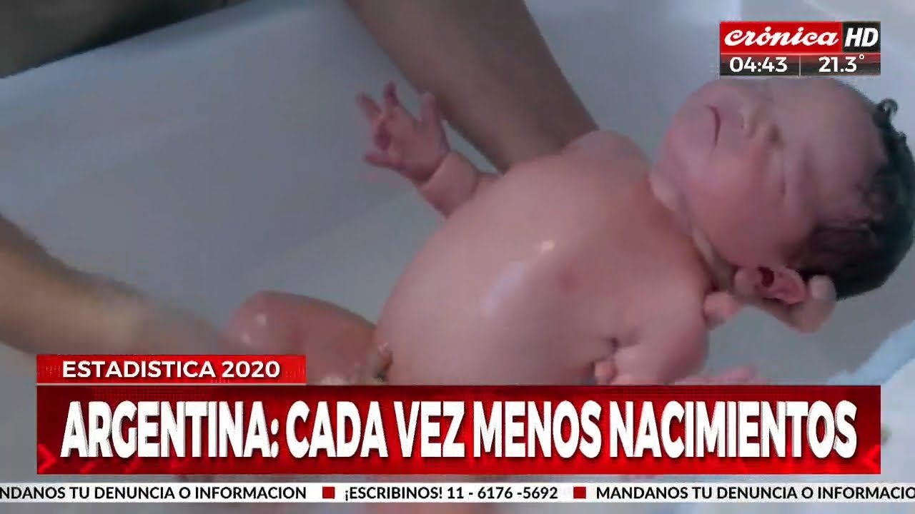 Bajó la tasa de natalidad en Argentina - YouTube