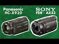 Panasonic HC-X920 Vs  Sony FDR-AX33 - Quick Specs Comparison