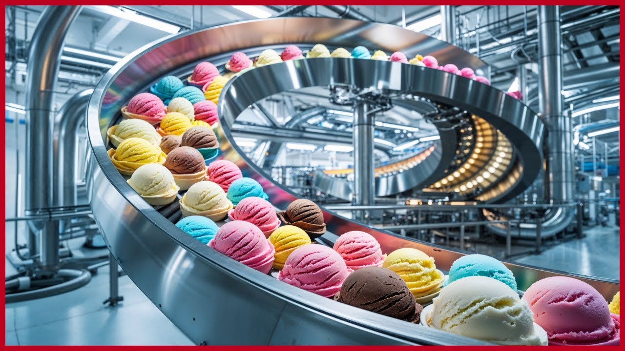 How is ICE CREAM Made | Inside The Factory