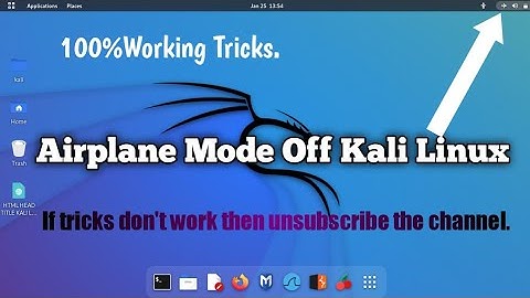How To Disable Airplane Mode in Kali Linux | Airplane Mode Off Kaise Kare?