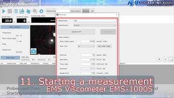 [11 of 16] EMS-1000S Viscometer: Starting a measurement