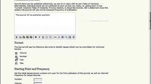 PKPSchool: OJS for Journal Managers: Setup Step 4