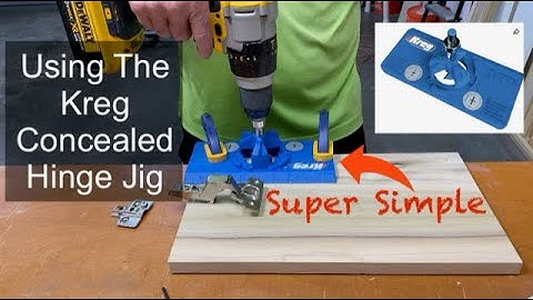 How To Use A Kreg Jig For Concealed Hinges