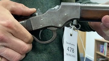 Lot 478 - .22 Stevens Falling Block Rifle #gun #auction