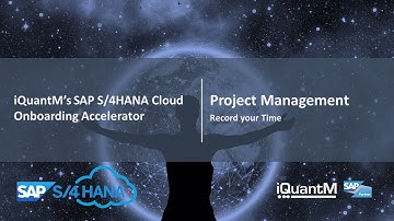 SAP S/4HANA Cloud Demo| Project Management| Record your Time