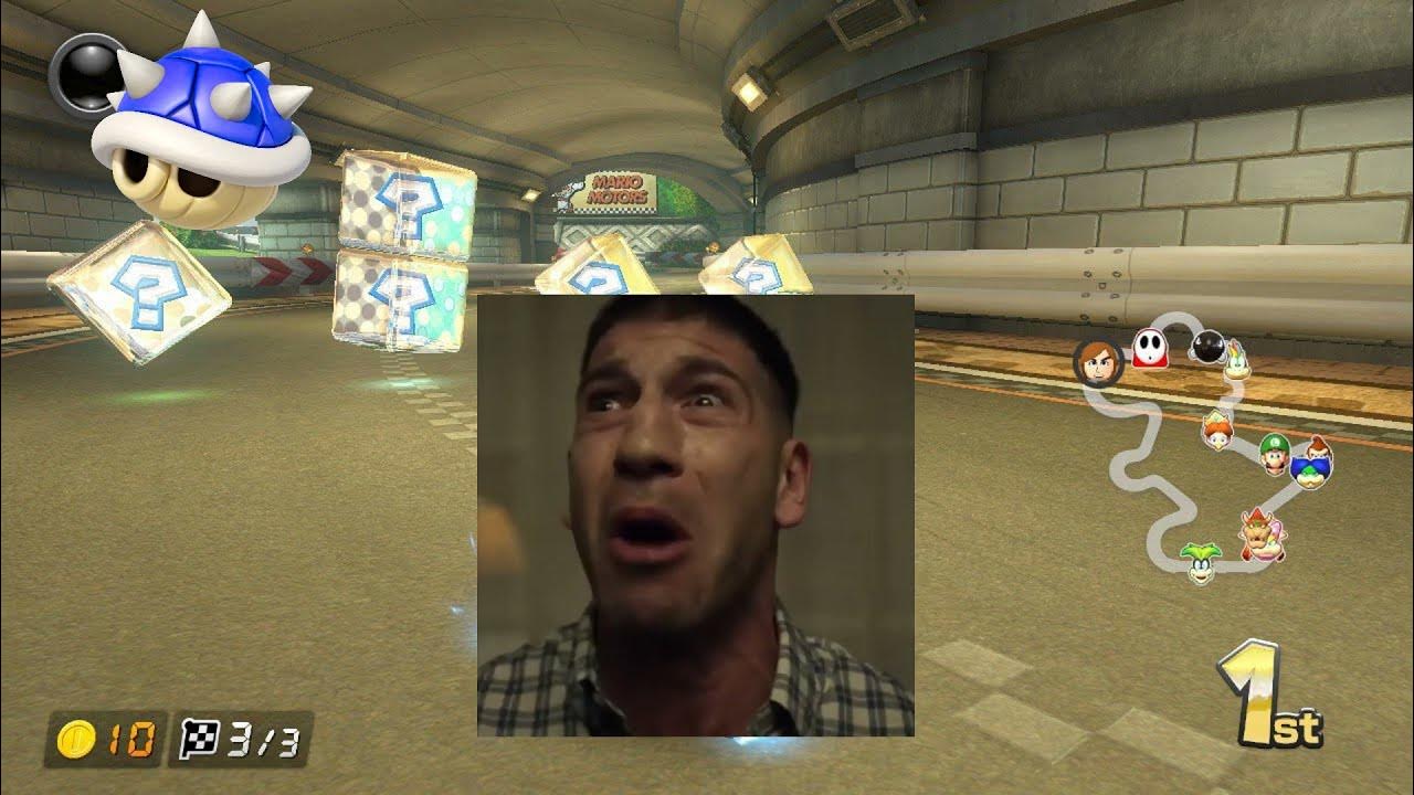 Punisher no no no no no no no wait wait wait wait meme mario kart 8