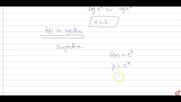 Let R be set of real numbers. If `f:R- gtR` is defined by `f(x)=e^x`, then f is:  (a) surjectiv...