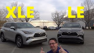 2020 Highlander LE vs XLE Comparison  Pick your Favorite!