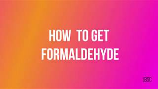 Get Formaldehyde At The Store