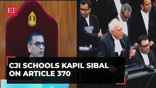 No question of referendum in Indian constitution: CJI to Kapil Sibal on Article 370 PIL