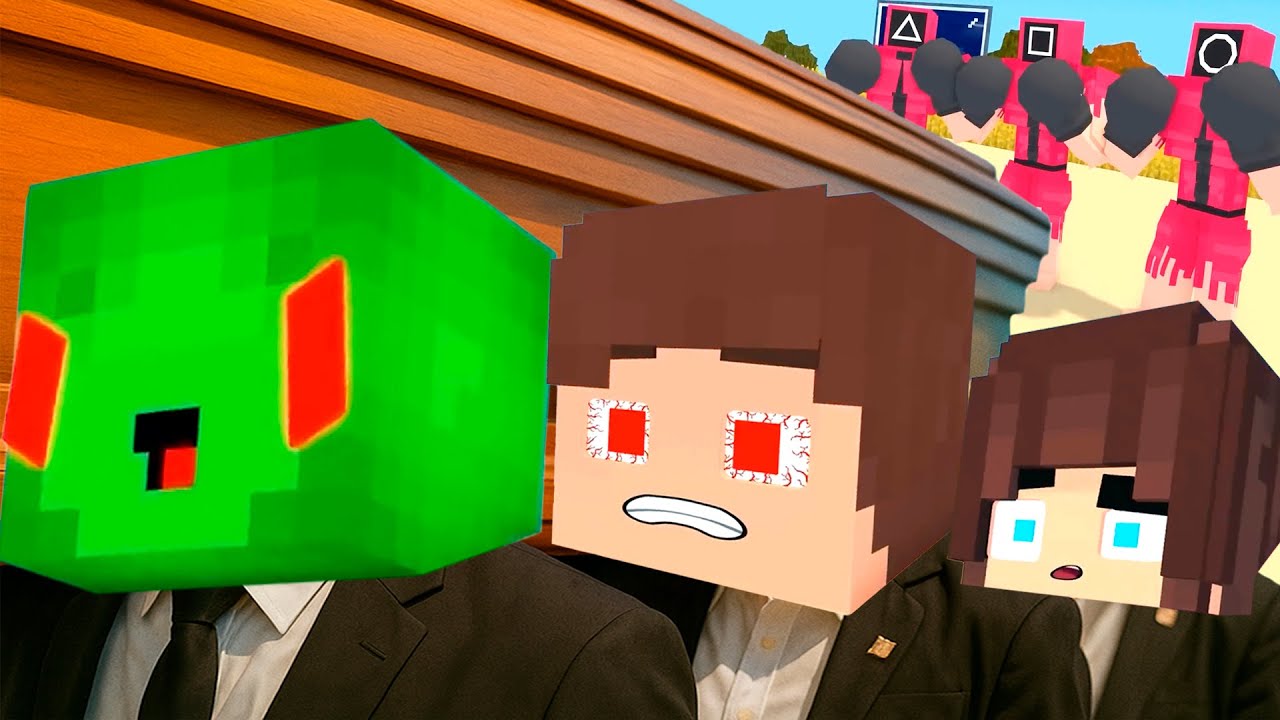 JJ and Mikey Become STRONG SQUID GAME Players - Coffin Dance Song (COVER)