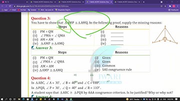 Class 7 Maths Chapter 7 | Congruence of Triangles - Ex 7.2 Solutions | NCERT Maths Class 7