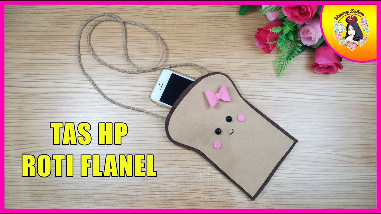 CARA MEMBUAT TAS TEMPAT HP DARI KAIN FLANEL