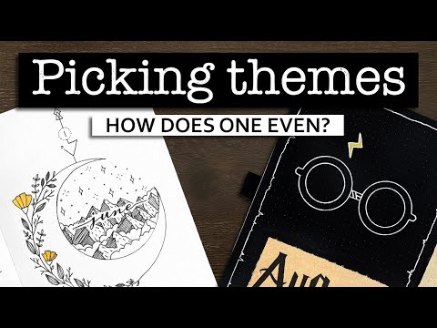 HOW TO COME UP WITH BULLET JOURNAL THEMES 💜 Finding and choosing theme ideas for your bullet journal