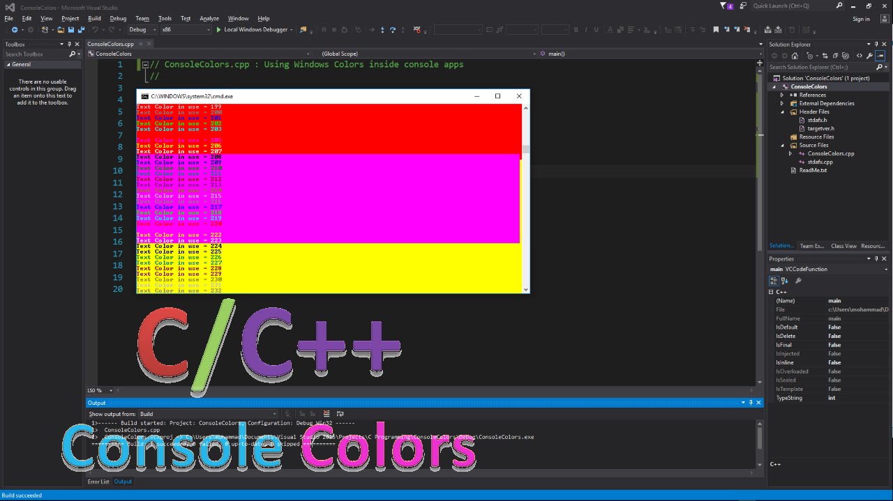 How To Change Text Color In Console Apps Using Cc On Windows