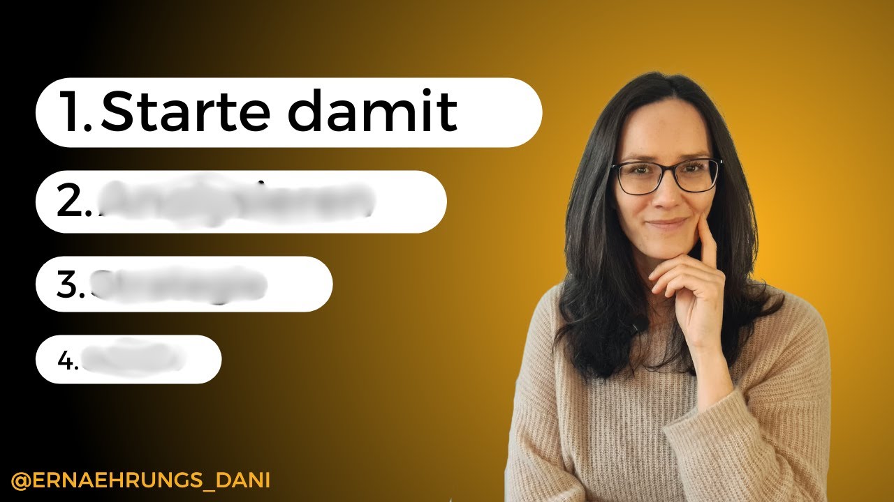 Gesund Abnehmen in 4 Schritten - starte jetzt mit Schritt 1