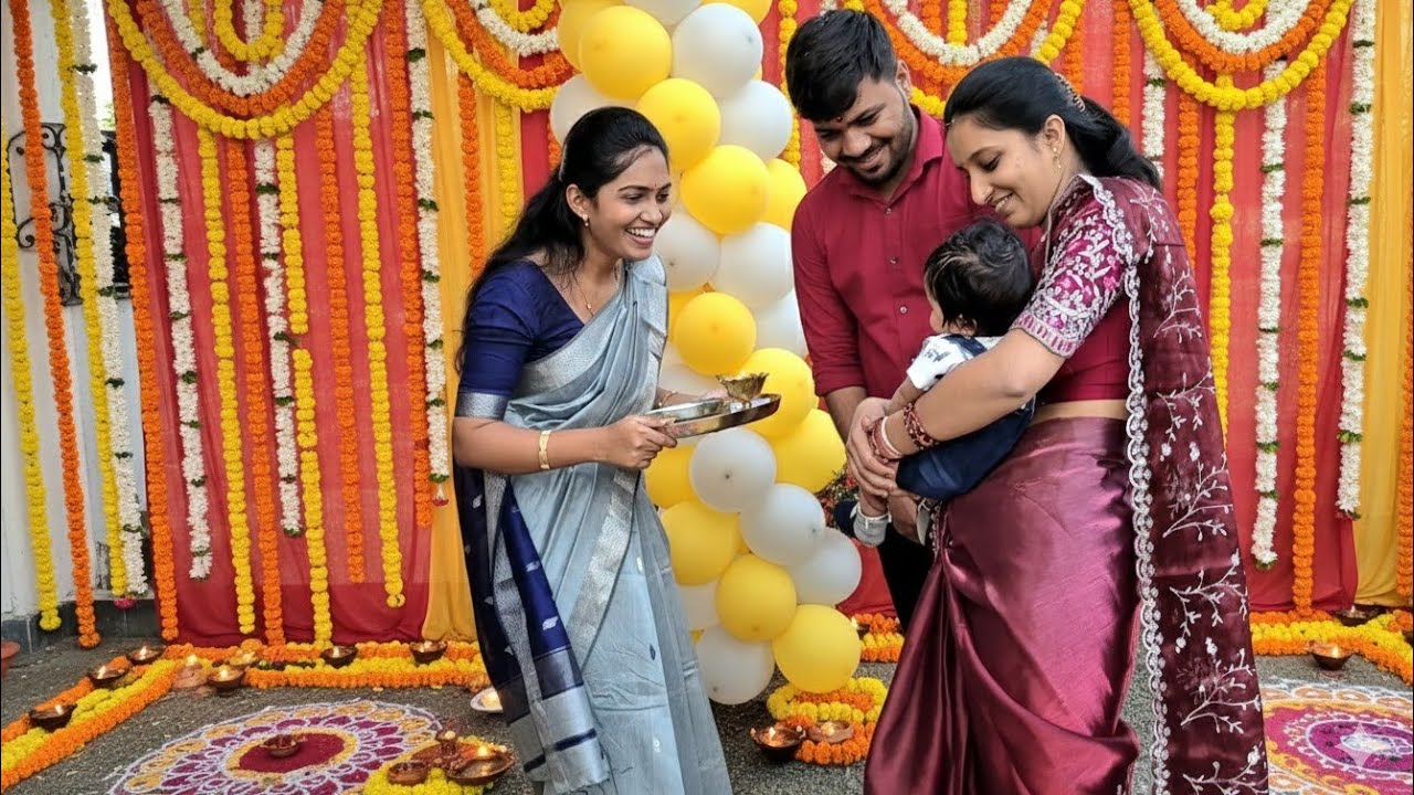 Finally कान्हा आणि दीदी घरी आले 😇| पप्पांच्या घरी कान्हाचे Welcome ✨️🎆