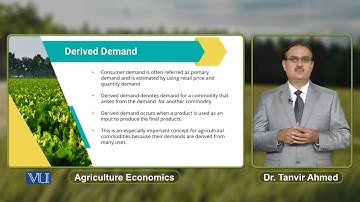 Derived Demand | Agricultural Economics | ECO608_Topic031