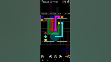 How To Solve Flow Free Courtyard Pack Level 63 9x9 Medium Board Walk Through Solution Walkthrough