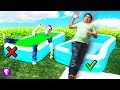 LAST TO FALL IN the SLIME! Sis vs Bro 24 Hr Challenge with HobbyKidsTV