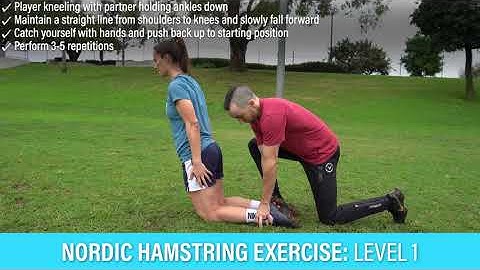 Nordic Hamstring Exercise: Level 1 (FIFA 11+ Strength/Plyometrics/Balance Exercises)