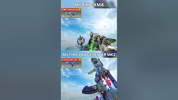 MYTHIC XM4 VS MYTHIC PEACEKEEPER Mk2 #callofduty #codmobile #shorts #codm