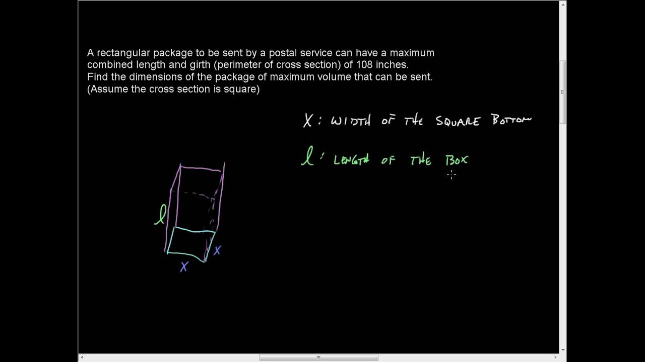 Optimizing Volume Given Length And Girth wmv YouTube optimizing-volume-given-length-and-girth-wmv-youtube