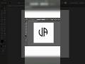 Logo created with the letters JA 💥 #logodesign #shortvideo #viralvideo #shorts #viral #adobeillustra