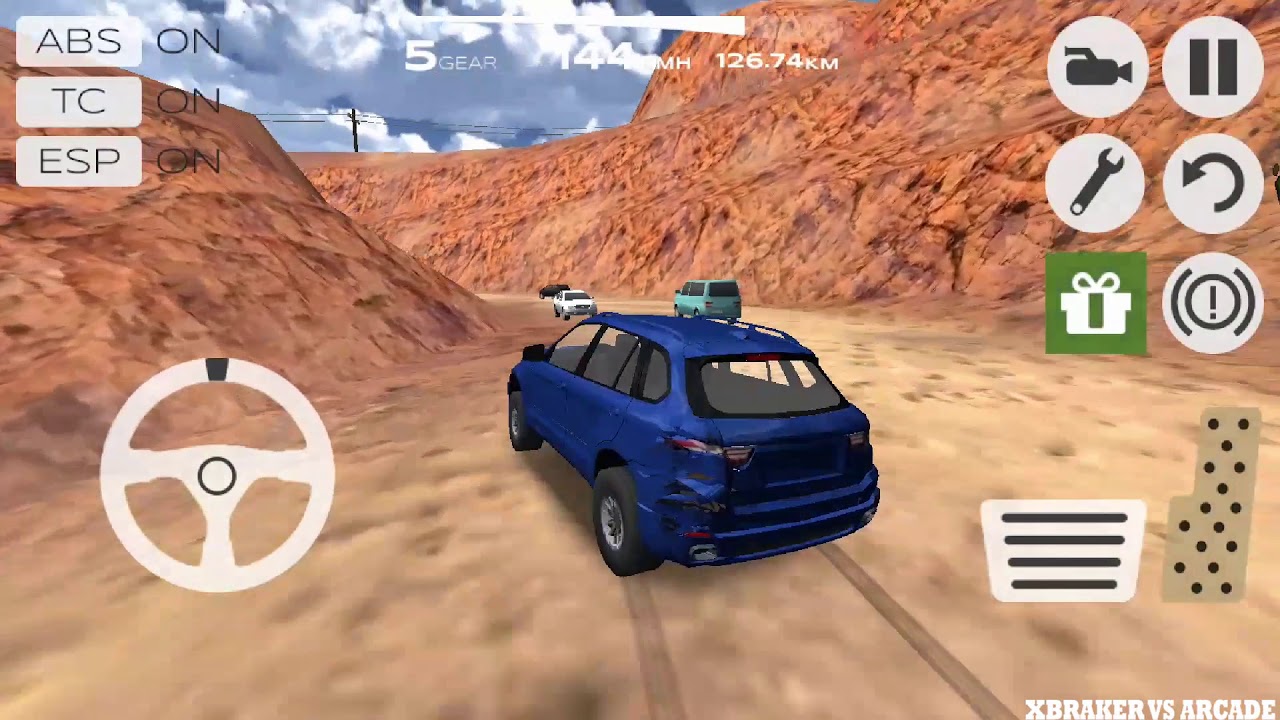 Extreme Suv Driving Simulator 2019: Blue SUV Driving Offroad Mountain 4x4 - Android GamePlay 3D
