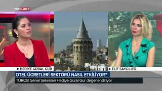 Türkiye Otelciler Birliği Türob Genel Sekreteri Hediye Güral Gür Trt Haber Röportajı