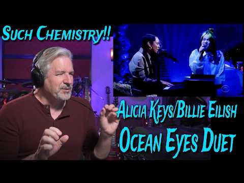 Alicia Keys/Billie Eiiish - Ocean Eyes on Late Late Show  Reaction & Analysis
