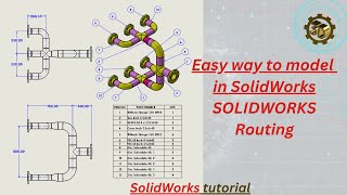 ⚡ How to Create a Route in #solidworks  , Getting Started with Routing !